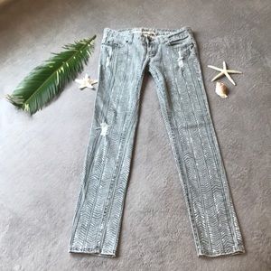 Billabong Distressed Print Jeans